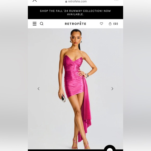 Retrofete Daniele pink dress size M - Picture 2 of 11